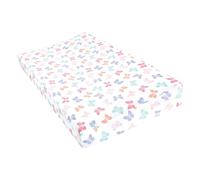 Hudson Baby Unisex Baby Cotton Changing Pad Cover, Pastel Butterfly, One Size