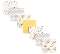 Hudson Baby Unisex Baby Cotton Flannel Receiving Blankets, 7-Pack, Bee, One Size