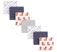 Hudson Baby Unisex Baby Cotton Flannel Receiving Blankets, 7-Pack, Foxes, One Size