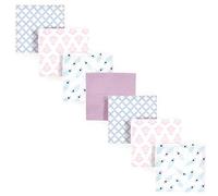 Hudson Baby Unisex Baby Cotton Flannel Receiving Blankets, 7-Pack, Peacock Feather, One Size