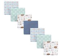 Hudson Baby Unisex Baby Cotton Flannel Receiving Blankets, 7-Pack, Teepee, One Size