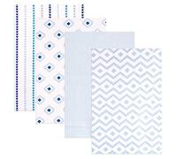 Hudson Baby Unisex Baby Cotton Flannel Receiving Blankets, Boy Modern, One Size