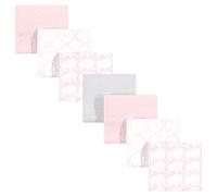 Hudson Baby Unisex Baby Cotton Flannel Receiving Blankets Bundle, Girl Elephant, One Size