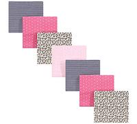 Hudson Baby Unisex Baby Cotton Flannel Receiving Blankets Bundle, Leopard, One Size (59268)