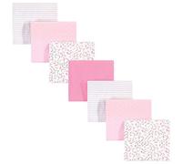 Hudson Baby Unisex Baby Cotton Flannel Receiving Blankets Bundle, Pink Peony, One Size