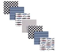 Hudson Baby Unisex Baby Cotton Flannel Receiving Blankets Bundle, Vintage Cars, One Size