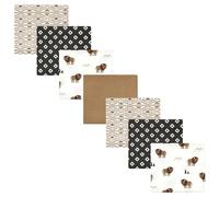 Hudson Baby Unisex Baby Cotton Flannel Receiving Blankets Bundle, Wild Buffalo, One Size