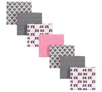 Hudson Baby Unisex Baby Cotton Flannel Receiving Blankets Bundle, Xoxo, One Size