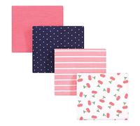 Hudson Baby Unisex Baby Cotton Flannel Receiving Blankets, Cherry, One Size