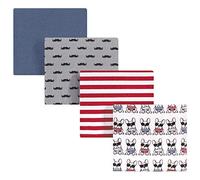 Hudson Baby Unisex Baby Cotton Flannel Receiving Blankets, French Dog, One Size (59340)