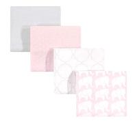 Hudson Baby Unisex Baby Cotton Flannel Receiving Blankets, Girl Elephant, One Size