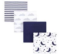 Hudson Baby Unisex Baby Cotton Flannel Receiving Blankets, Moon, One Size