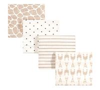 Hudson Baby Unisex Baby Cotton Flannel Receiving Blankets, Neutral Giraffe, One Size