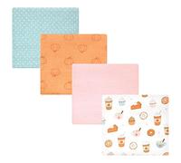 Hudson Baby Unisex Baby Cotton Flannel Receiving Blankets, Pumpkin Spice, One Size