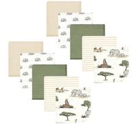 Hudson Baby Unisex Baby Flannel Washcloths, Going On Safari 10Pk, One Size