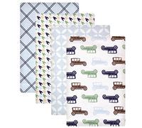 Hudson Baby Unisex Baby Muslin Cotton Bandana Bibs, Floral, One Size