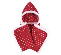 Hudson Baby Unisex Baby Plush Animal Face Robe, Red Polka Dot, One Size, 0-9 Months