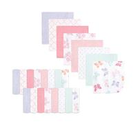 Hudson Baby Unisex Baby Rayon from Bamboo Washcloth Bundle, Butterflies, One Size