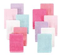 Hudson Baby Unisex Baby Rayon from Bamboo Woven Washcloths 12pk, Pink Lilac, One Size