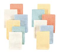 Hudson Baby Unisex Baby Rayon from Bamboo Woven Washcloths 12pk, Soft Neutral, One Size