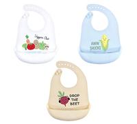 Hudson Baby Unisex Baby Silicone Bibs, Veggies, One Size