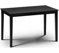 Hudson Black 4 Seater Dining Table