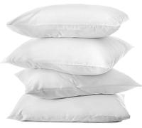 Hudson Comfort 16x16 Pillow Protectors 4 Pack - 100% Waterproof, Prevents Feathers from Popping, European Square Zippered Pillow Covers (4 Pack, 16x16 Inch)