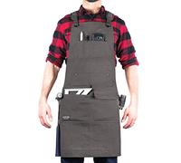 Hudson Durable Goods - Woodworking Edition - Waxed Canvas Apron - Grey