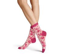 Hudson Flower Fashion Socks, Fuxia,