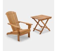 Hudson Folding Adirondack Chair and Side Table