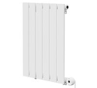Hudson Heating Hudson Horizontal Digital Thermostatic Electric Single Panel Radiator | White | Mild Steel | 600mm x 452mm