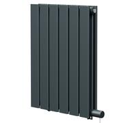 Hudson Heating Hudson Horizontal Electric Double Panel Radiator | Anthracite | Mild Steel | 600mm x 452mm