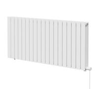 Hudson Heating Hudson Horizontal Electric Double Panel Radiator | White | Mild Steel | 600mm x 1440mm