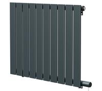 Hudson Heating Hudson Horizontal Electric Single Panel Radiator | Anthracite | Mild Steel | 600mm x 756mm