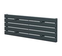 Hudson Heating Hudson Horizontal Single Panel Radiator | Anthracite | Mild Steel | 376mm x 1200mm
