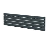 Hudson Heating Hudson Horizontal Single Panel Radiator | Anthracite | Mild Steel | 376mm x 1600mm