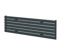 Hudson Heating Hudson Horizontal Single Panel Radiator | Anthracite | Mild Steel | 452mm x 1800mm