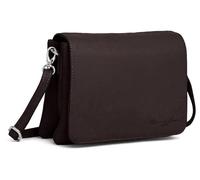 Hudson & James Designer Genuine Leather Women Ladies Travel Satchel Everyday Crossover Cross body Work iPad Shoulder Handbag Bag (Dark Brown)