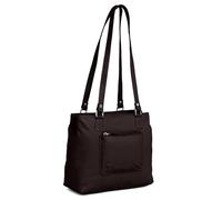 Hudson & James Designer Genuine Leather Women Ladies Travel Satchel Everyday Crossover Cross body Work iPad Shoulder Handbag Bag (Dark Brown)