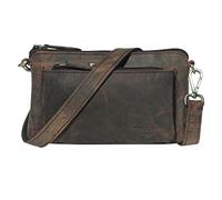 Hudson & James Designer Genuine Real Distressed Retro Small Vintage Hunter Leather Handmade Women Ladies Unisex Travel Satchel Everyday Crossover Shoulder Bag