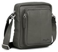 Hudson & James Designer Genuine Real Nappa Leather Handmade Women Ladies Travel Satchel Everyday Crossover Cross body Work Shoulder Handbag Bag (Grey)