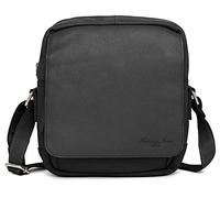 Hudson & James Designer Genuine Real Nappa Leather Handmade Women Ladies Travel Satchel Everyday Crossover Cross body Work Shoulder Handbag Bag (Black)