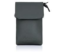 Hudson & James Genuine Leather Phone Bag, Purse Small Mobile Ladies Cross Body Shoulder Wallet for Women Adjustable Detachable Strap