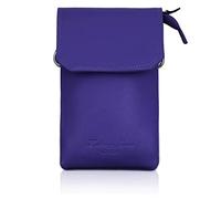 Hudson & James Genuine Leather Phone Bag, Purse Small Mobile Ladies Cross Body Shoulder Wallet for Women Adjustable Detachable Strap