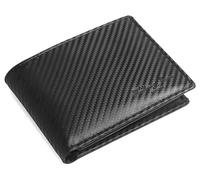 Hudson & James Genuine Leather RFID Blocking Wallet Men’s with Card Holder, banknote compartments, Coin Pocket, Minimalist Wallets for Men UK with Gift Box (Black)