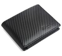 Hudson & James Genuine Leather RFID Blocking Wallet Men’s with Card Holder, banknote compartments, Coin Pocket, Minimalist Wallets for Men UK with Gift Box (Black)