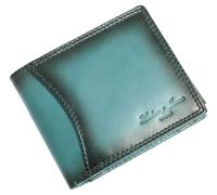 Hudson & James Genuine Leather RFID Blocking Wallet Men’s with Card Holder, banknote compartments, Coin Pocket, Minimalist Wallets for Men UK with Gift Box (Blue)