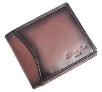 Hudson & James Genuine Leather RFID Blocking Wallet Men’s with Card Holder, banknote compartments, Coin Pocket, Minimalist Wallets for Men UK with Gift Box (Bown)