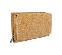 Hudson & James Ladies Cork Vegan RFID Blocking Card Holder Wallet Purse Card Women Wallet (Plain Natural Cork)