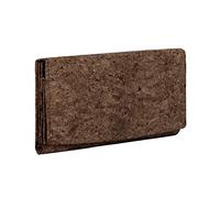 Hudson & James Ladies Designer Cork Vegan RFID Blocking Shield Card Holder Wallet Purse Multi Credit Card Women Clutch Wallet with Zip Pocket (Cork Brown)